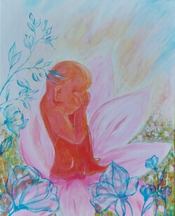 Malerei, Titel: "Emma", 2024, 40x50 cm, Acryl auf Leinwand