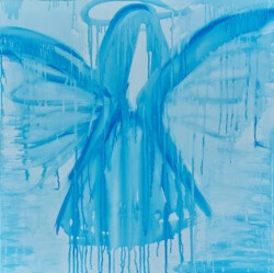 Malerei, Titel: "Engel", 2018, 80x80 cm, Acryl auf Leinwand